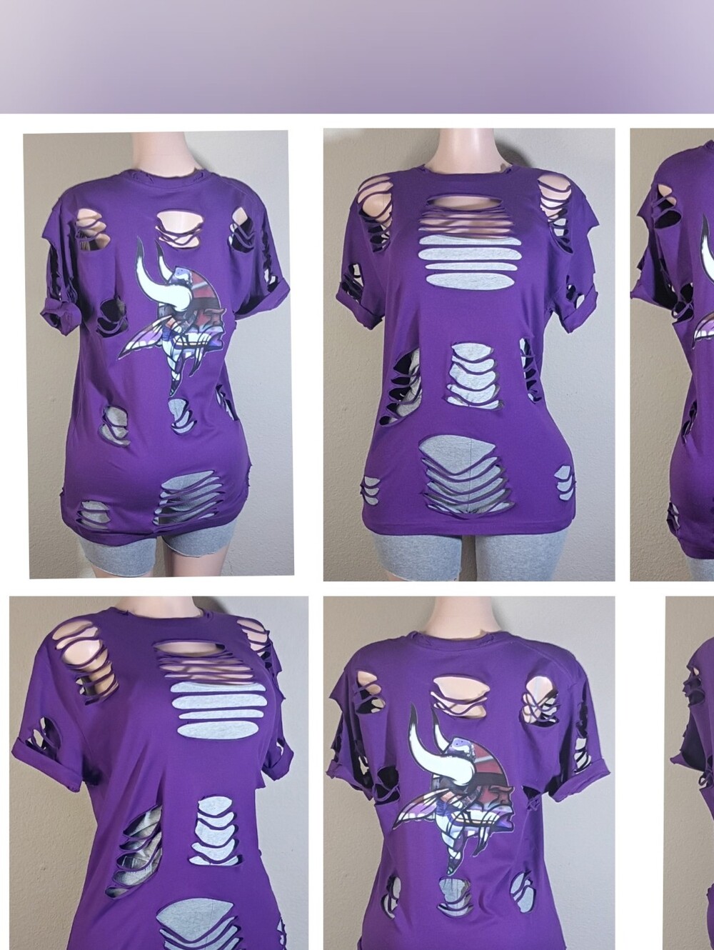 Minnesota Vikings  Distressed Tshirt